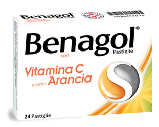BENAGOL VIT C*24PAST ARANCIA - Farmacia Mortise