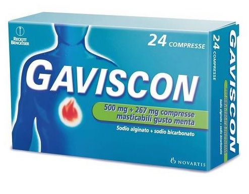 GAVISCON*24CPR MENTA 500+267MG - Farmacia Mortise