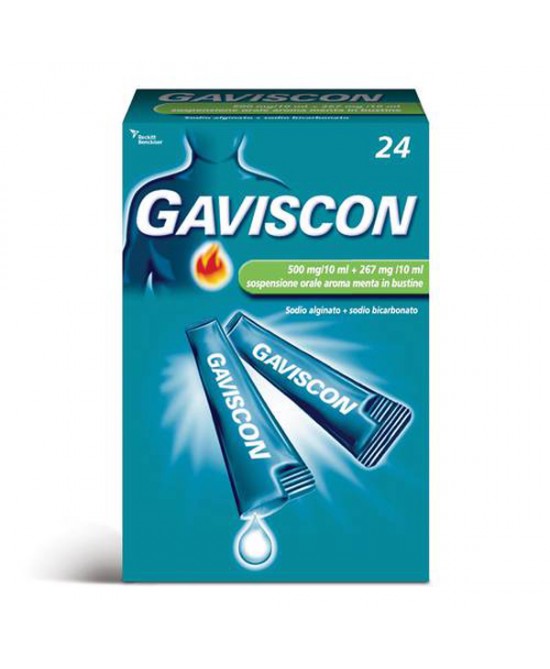 GAVISCON*24BUST 500+267MG/10ML - Farmacia Mortise