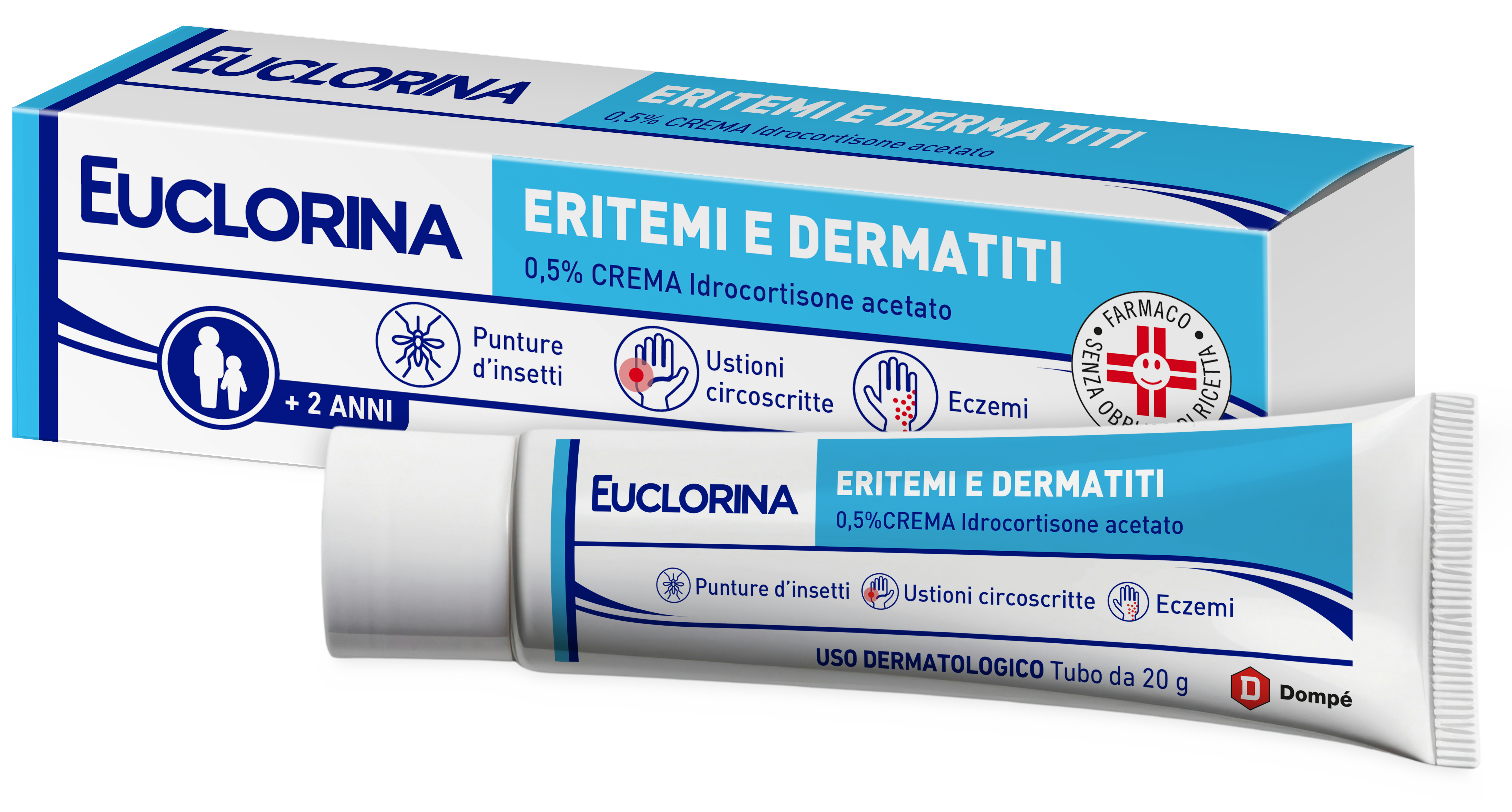 EUCLORINA ERITEMI*CR 20G 0,5% - Farmacia Mortise