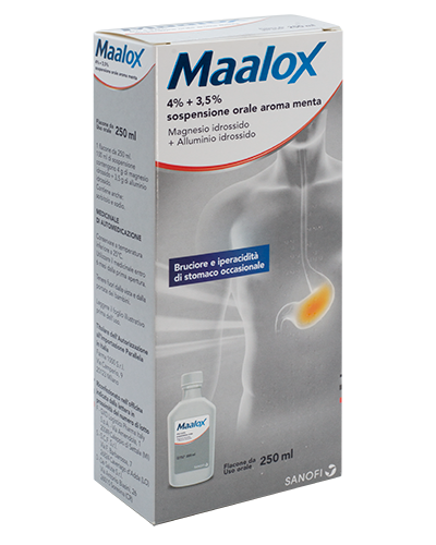 MAALOX*OS SOSP 250ML 4%+3,5% - Farmacia Mortise