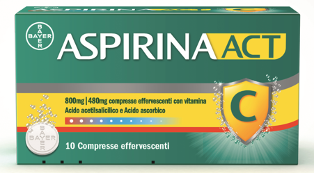 ASPIRINAACT*10CPR EFF800+480MG - Farmacia Mortise