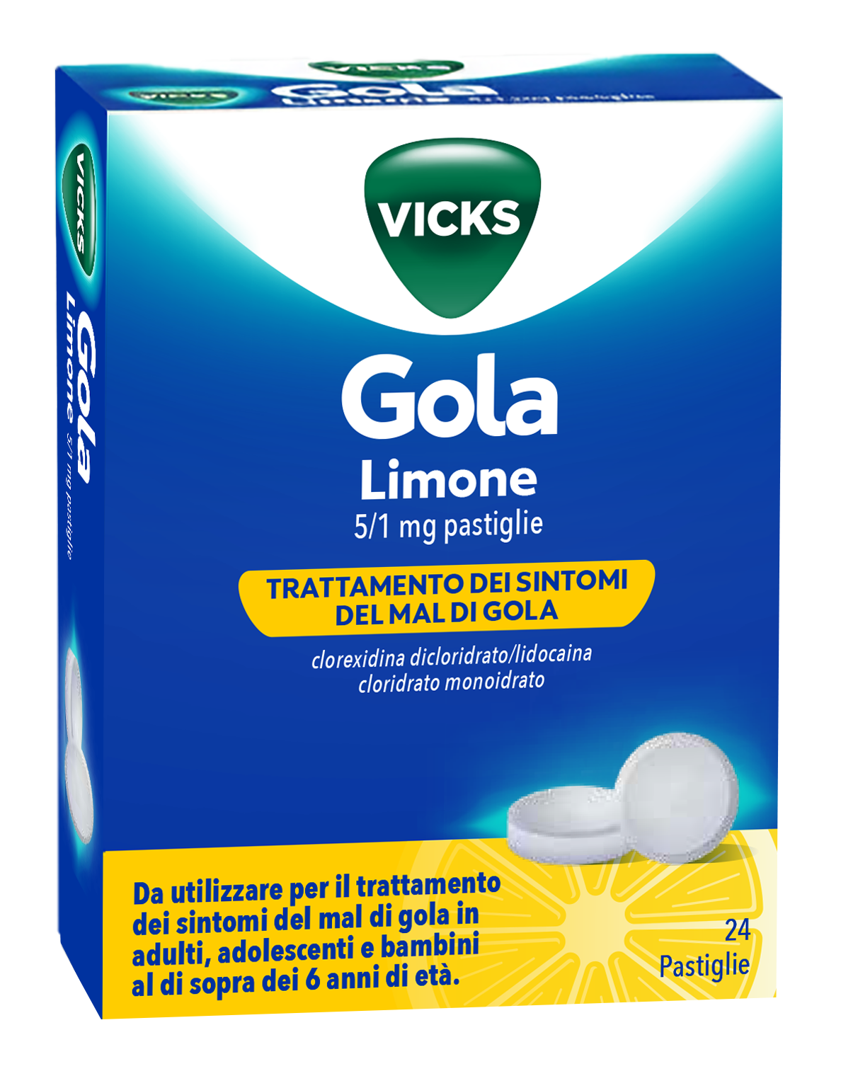 VICKS GOLA*24PAST 5+1MG LIMONE - Farmacia Mortise