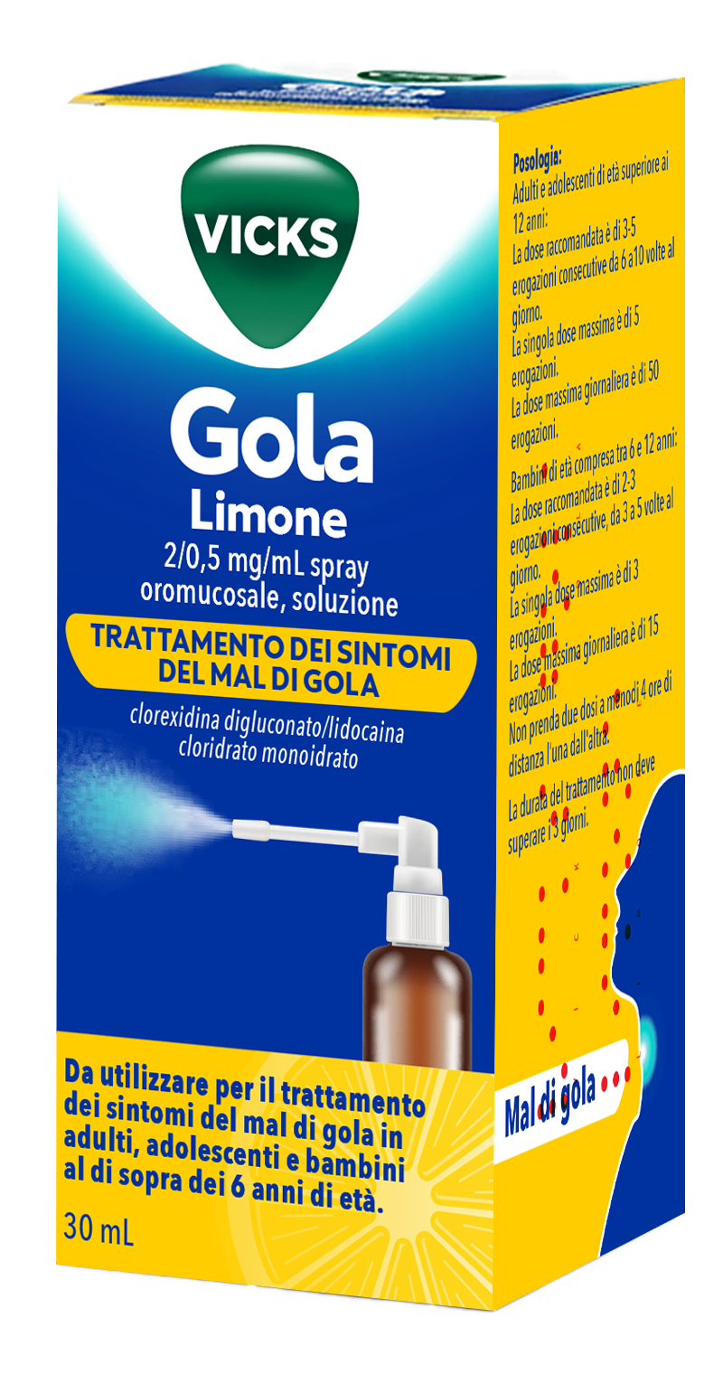 VICKS GOLA*SPR 30ML 2MG+0,5MG - Farmacia Mortise