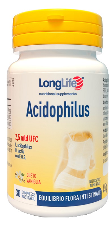 LONGLIFE ACIDOPHILUS 30 COMPRESSE MASTICABILI - Farmacia Mortise