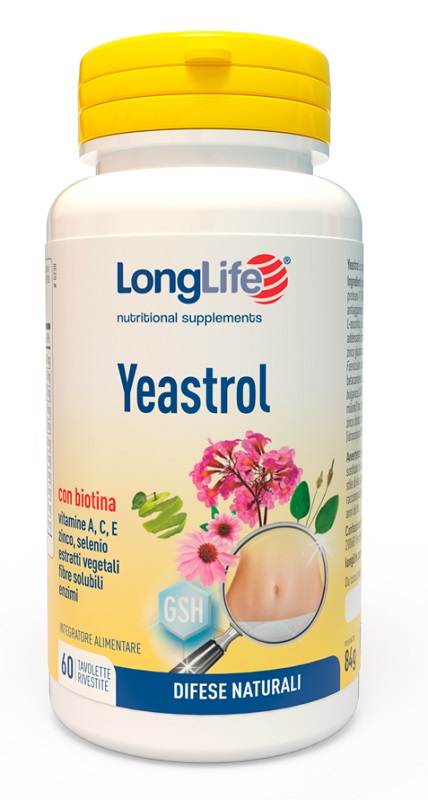 LONGLIFE YEASTROL 60 TAVOLETTE RIVESTITE - Farmacia Mortise