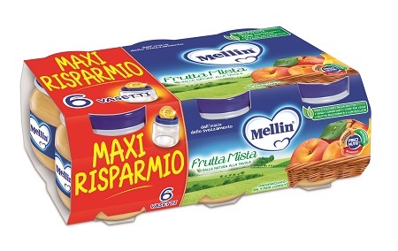 MELLIN OMOGENEIZZATO FRUTTA MISTA 100 G 6 PEZZI - Farmacia Mortise