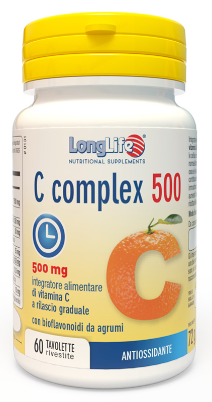 LONGLIFE C COMPLEX 500 TIME RELEASED 60 TAVOLETTE RIVESTITE - Farmacia Mortise