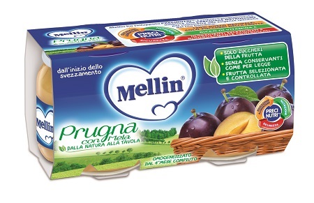 MELLIN OMOGENEIZZATO PRUGNA MELA 100 G 2 PEZZI - Farmacia Mortise