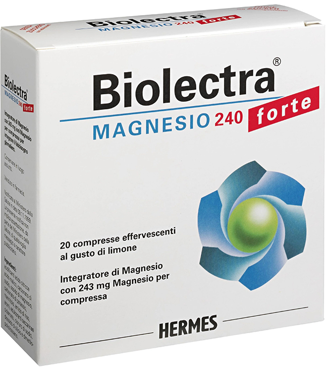 BIOLECTRA MAGNESIO FORTE 20 COMPRESSE - Farmacia Mortise