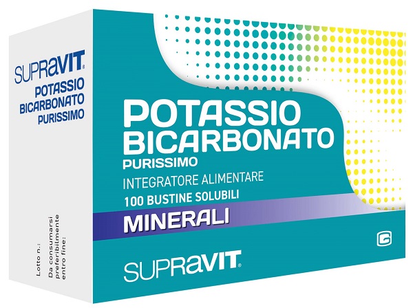 SUPRAVIT POTASSIO BICARBONATO PURISSIMO 100 BUSTINE - Farmacia Mortise
