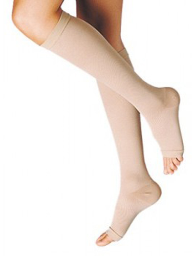 GAMBALETTO TERAPEUTICO DUALSAN A COMPRESSIONE DECRESCENTE KKL2 PUNTA APERTA BEIGE UNISEX 2 1 PAIO - Farmacia Mortise