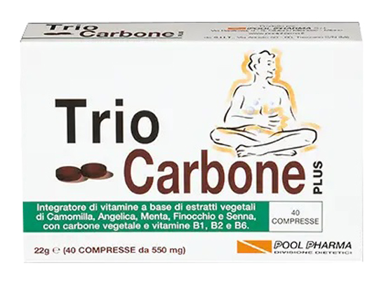 TRIOCARBONE PLUS 40 COMPRESSE - Farmacia Mortise