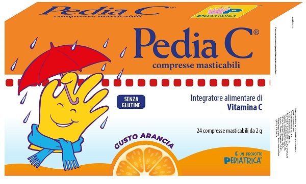 PEDIA C ARANCIA 24 COMPRESSE MASTICABILI - Farmacia Mortise