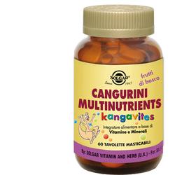 CANGURINI MULTINUTRIENTS FRUTTI BOSCO 60 COMPRESSE - Farmacia Mortise