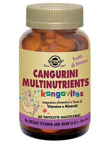 CANGURINI MULTINUTRIENTS FRUTTI TROPICALI 60 COMPRESSE - Farmacia Mortise