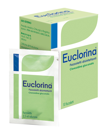 DISINFETTANTE FAZZOLETTO PER MEDICAZIONE EUCLORINA 10 PEZZI - Farmacia Mortise