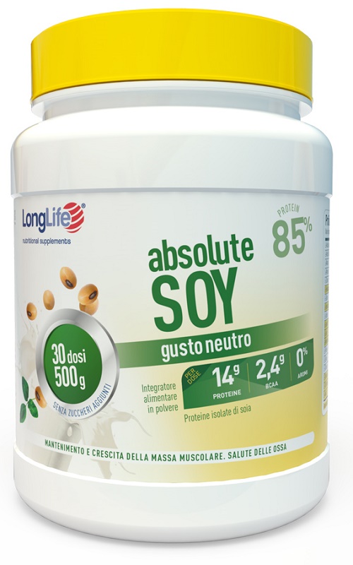 LONGLIFE ABSOLUTE SOY 500 G GUSTO NEUTRO SENZA GLUTINE SENZA LATTOSIO - Farmacia Mortise
