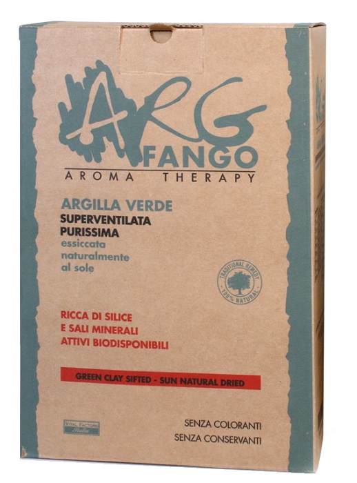 ARGFANGO AROMA THERAPY ARGILLA VERDE SUPERVENTILATA PURISSIMA 1 KG - Farmacia Mortise