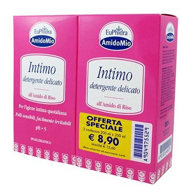 EUPHIDRA ABBINATA INTIMO DETERGENTE DELICATO 200 ML + 200 ML - Farmacia Mortise