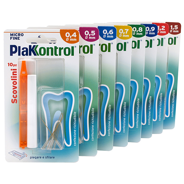 PLAKKONTROL MINIGRIP SCOVOLINO 0,7 MM 10 PEZZI - Farmacia Mortise