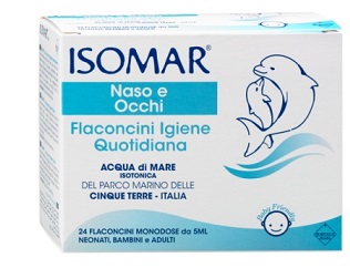 ISOMAR SOLUZIONE ISOTONICA ACQUA MARE IGIENE QUOTIDIANA 24 FLACONCINI MONODOSE 5 ML - Farmacia Mortise