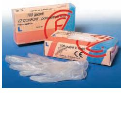 GUANTO IN VINILE CONFORT MISURA LARGE ANTIADERENTE BIOCOMPATIBILE UTILIZZABILE ANCHE A CONTATTO CON SOSTANZE ALIMENTARI 100 PEZZI - Farmacia Mortise