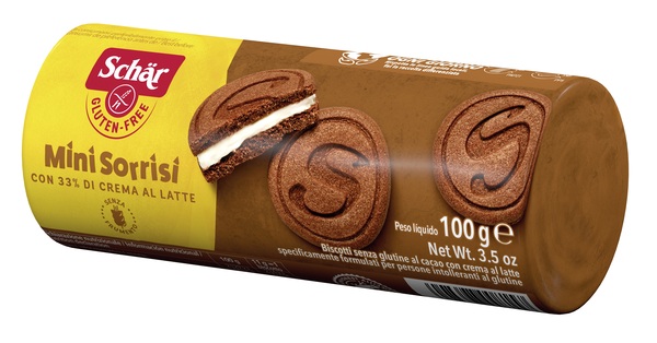 SCHAR MINI SORRISI CON CREMA AL LATTE 100 G - Farmacia Mortise