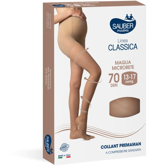 SAUBER COLLANT 70 DENARI PREMAMAN MAGLIA MICRORETE NEUTRO BEIGE 3 LINEA CLASSICA - Farmacia Mortise