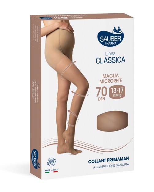 SAUBER COLLANT 70 DENARI PREMAMAN MAGLIA MICRORETE NEUTRO BEIGE 4 LINEA CLASSICA - Farmacia Mortise