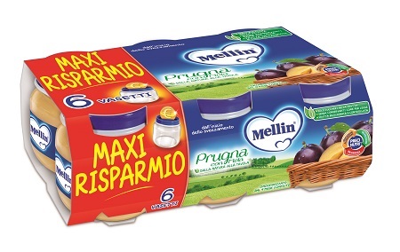 MELLIN OMOGENEIZZATO PRUGNA MELA 100 G 6 PEZZI - Farmacia Mortise