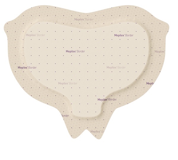 MEDICAZIONE IN SCHIUMA DI POLIURETANO MEPILEX BORDER CONFORMATA PER SACRO ASSORBENTE BORDO INTEGRATO STRATO DI CONTATTO IN SILICONE MORBIDO 15X15 CM 5 PEZZI - Farmacia Mortise