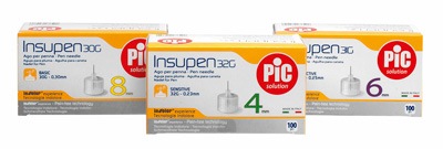 AGO PER PENNA DA INSULINA PIC INSUPEN GAUGE 33 4 MM 100 PEZZI - Farmacia Mortise