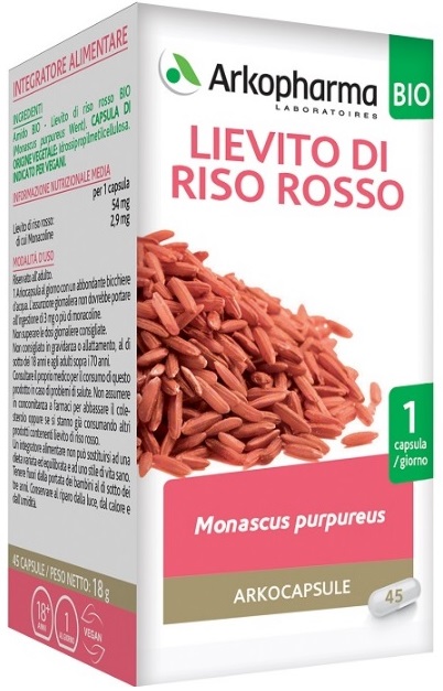 ARKO CAPSULE LIEVITO RISO ROSSO 45 CAPSULE BIO - Farmacia Mortise