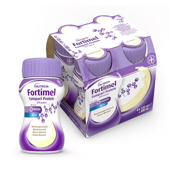 FORTIMEL COMPACT PROTEIN BANANA 4 BOTTIGLIE 125 ML - Farmacia Mortise