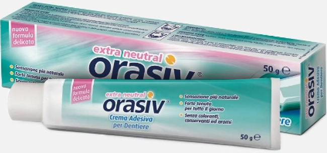 ORASIV EXTRA CREMA NEUTRAL ADESIVA PER PROTESI DENTARIA 50 G - Farmacia Mortise