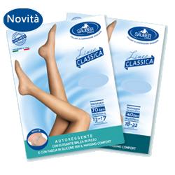 SAUBER CALZA AUTOREGGENTE 140 DENARI MAGLIA MICRORETE NERO 4 LINEA CLASSICA - Farmacia Mortise