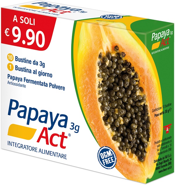 PAPAYA ACT 3G 10 BUSTINE - Farmacia Mortise