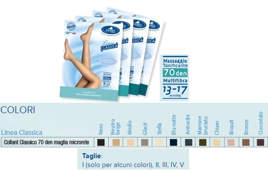 SAUBER COLLANT 70 DENARI MAGLIA MICRORETE BRONZE 4 LINEA CLASSICA - Farmacia Mortise