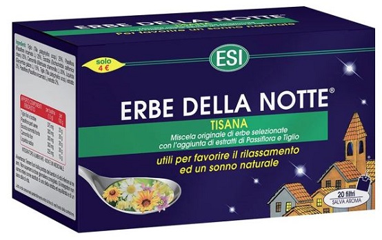 ESI ERBE DELLA NOTTE TISANA 20 FILTRI ASTUCCIO 40 G - Farmacia Mortise