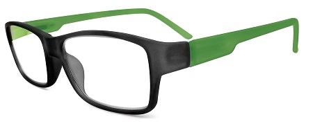 LENTI OFTALMICHE ORGANICHE PREMONTATE QUICK READING QR1401 CON MONTATURA IN PLASTICA NERA/VERDE 3,00 DIOTTRIE - Farmacia Mortise