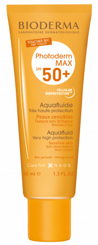 PHOTODERM MAX AQUAFLUID NP FLUIDO SOLARE SPF 50+ UVA 24 40 ML - Farmacia Mortise
