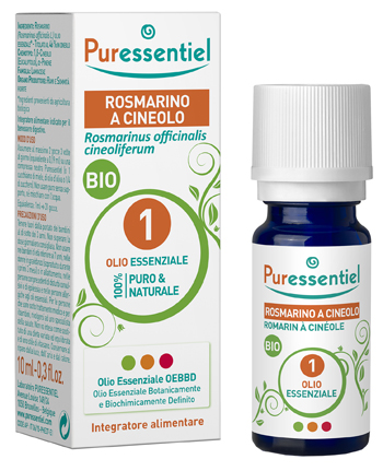 PURESSENTIEL ROSMARINO CINEOLO OLIO ESSENZIALE BIO 10 ML - Farmacia Mortise