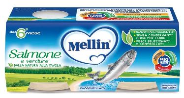 MELLIN OMOGENEIZZATO SALMONE 2 X 80 G - Farmacia Mortise