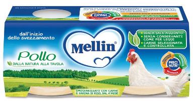 MELLIN OMOGENEIZZATO POLLO 2 X 80 G - Farmacia Mortise