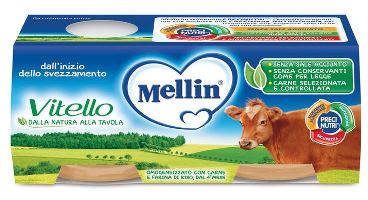 MELLIN OMOGENEIZZATO VITELLO 2 X 80 G - Farmacia Mortise
