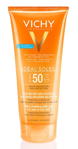 IDEAL SOLEIL GEL WET CORPO SPF50 200 ML - Farmacia Mortise