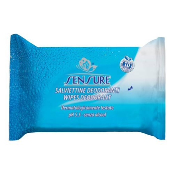 SENSURE' SALVIETTINE DEODORANTE MINIPOCK 10 PEZZI - Farmacia Mortise