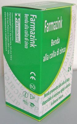 BENDA MEDICATA ELASTICA FARMAZINK CON OSSIDO DI ZINCO CM10X10M 1 PEZZO - Farmacia Mortise