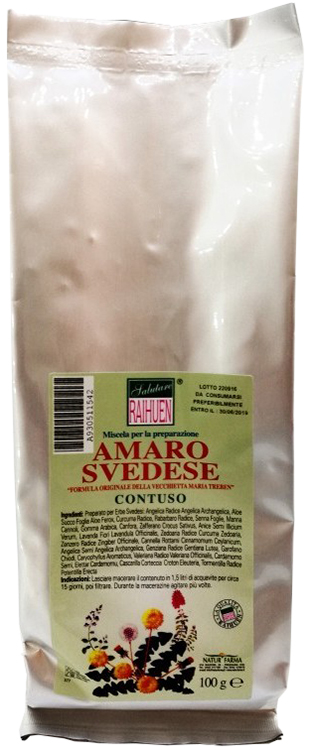 RAIHUEN ERBE SVEDESI CONTUSO PREPARATO PER AMARO SVEDESE 100 G - Farmacia Mortise